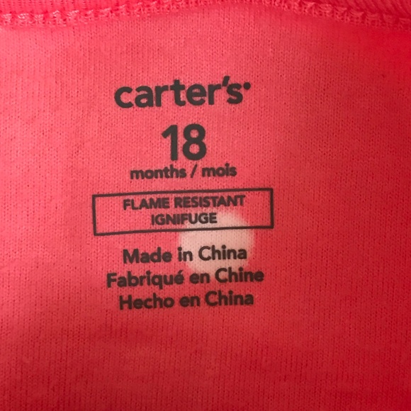 CARTER’S Fleece Pajama Sleeper Bear Ballerina Polka Dot Size 18 Months Pink NWT - Picture 10 of 12